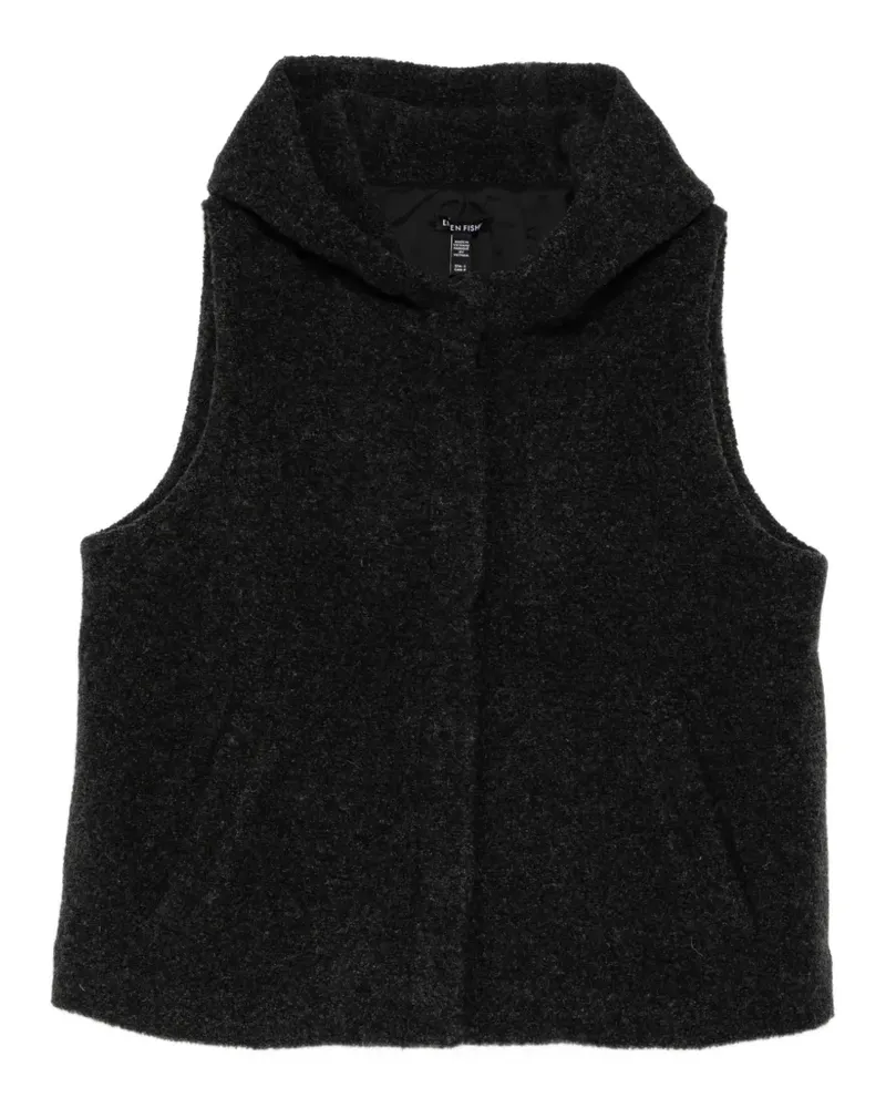 Eileen Fisher Weste mit Kapuze - Grau Grau