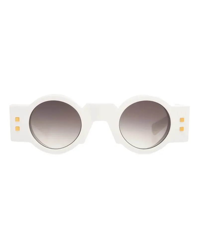 Balmain Runde Olivier Sonnenbrille - Weiß Weiß