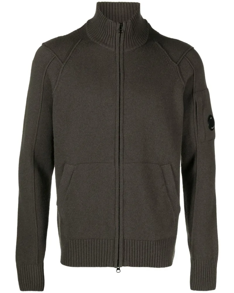 C.P. Company Cardigan mit Linsen-Detail - Grün Grün