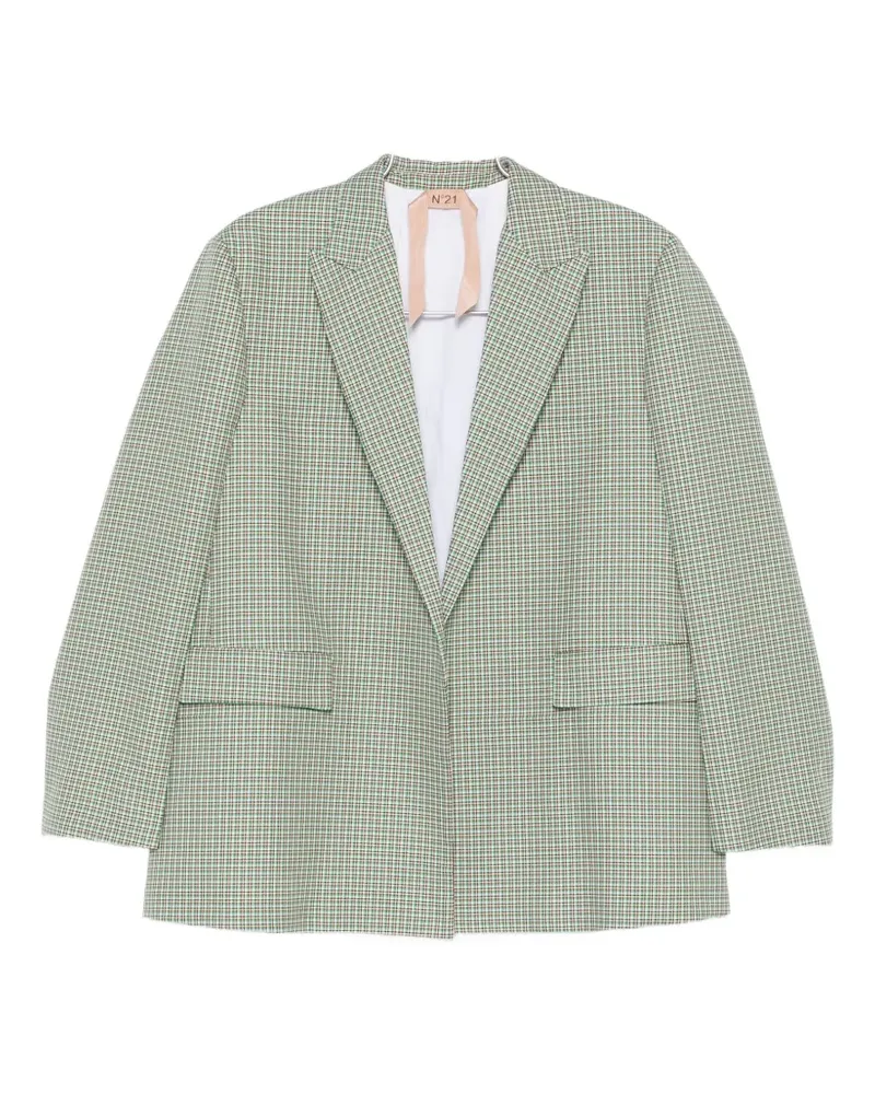 N° 21 woven check blazers - Grün Grün