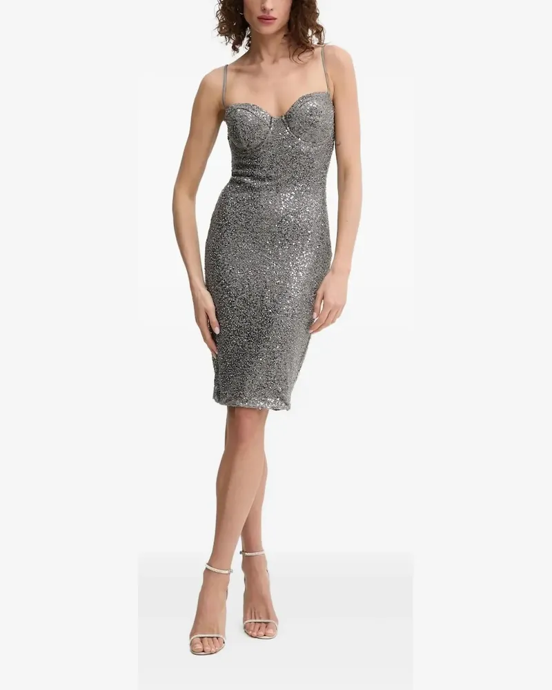 Guess Kleid mit Pailletten - Grau Grau
