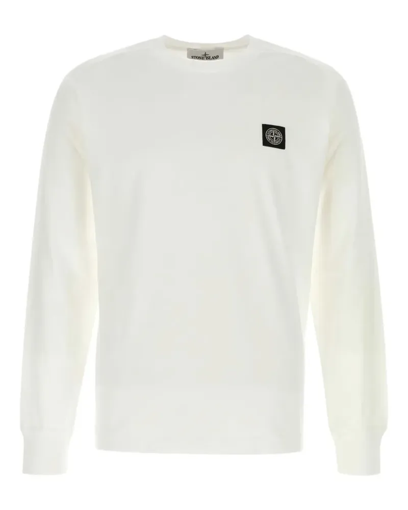 Stone Island patch cotton T-shirt - Weiß Weiß