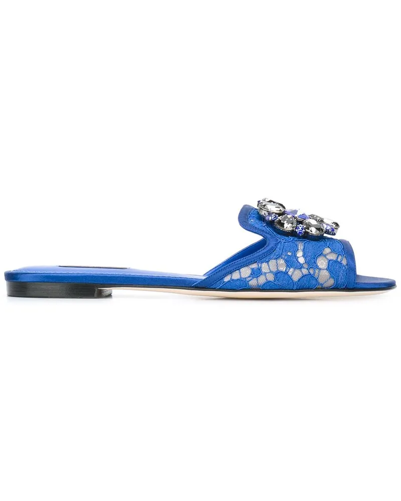 Dolce & Gabbana Bianca' Pantoletten - Blau Blau
