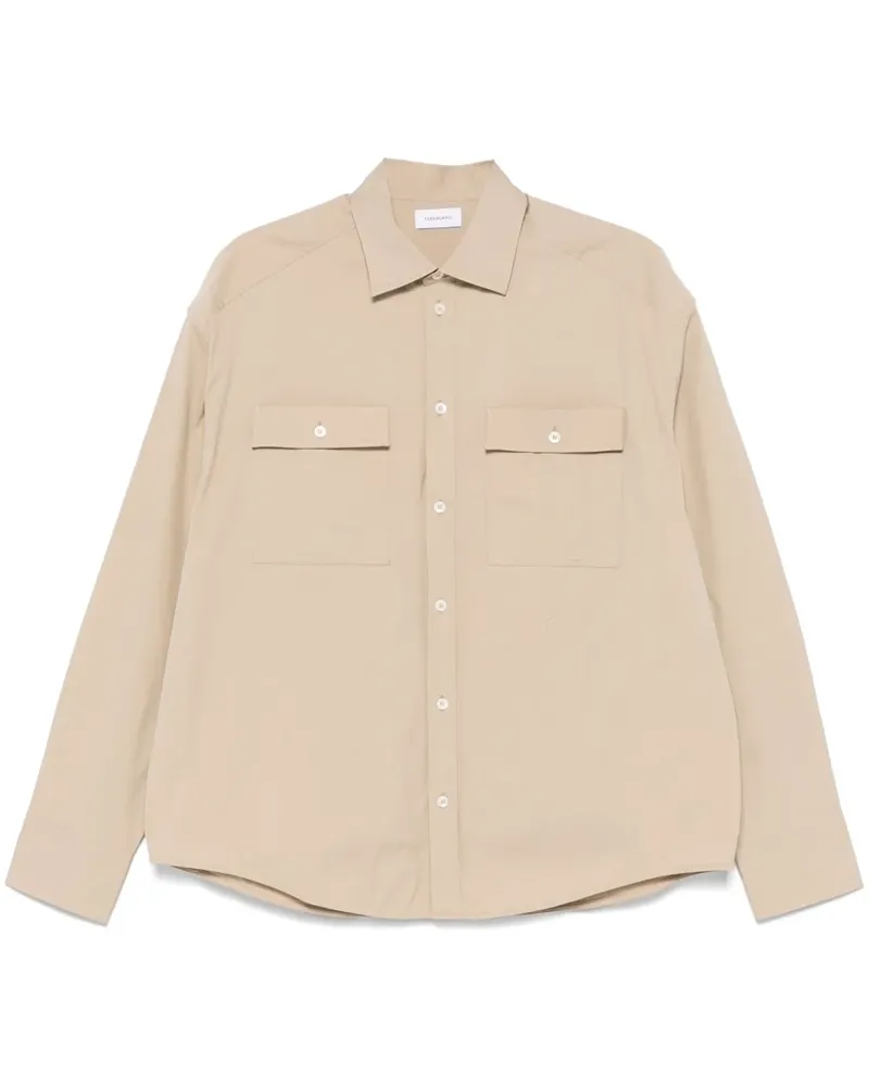 Ferragamo Hemd mit Logo-Stickerei - Nude Nude