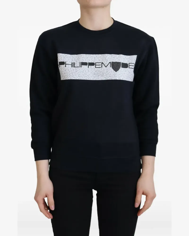 Philippe Model Pullover mit grafischem Print - Schwarz Schwarz
