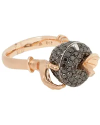 Stephen Webster 18ct Rotgoldring mit Diamanten Schwarz