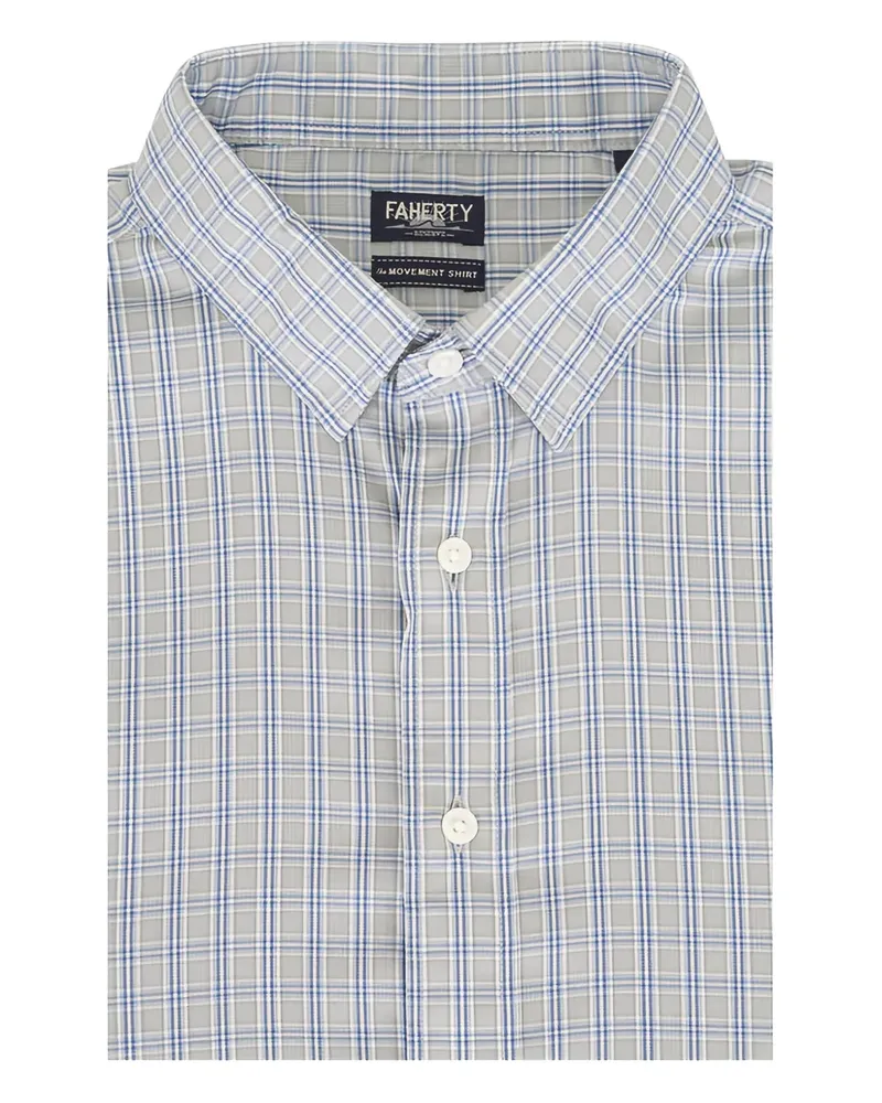 Faherty Hemd mit Karomuster - Grau Grau