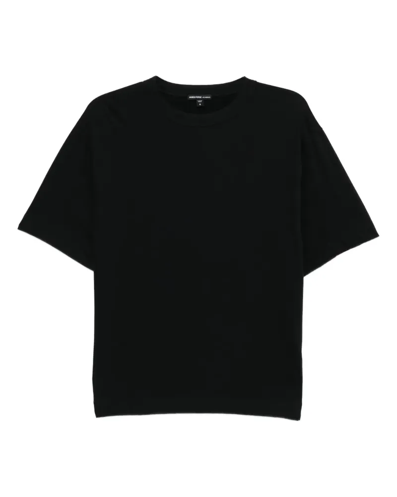 James Perse Klassisches T-Shirt - Schwarz Schwarz