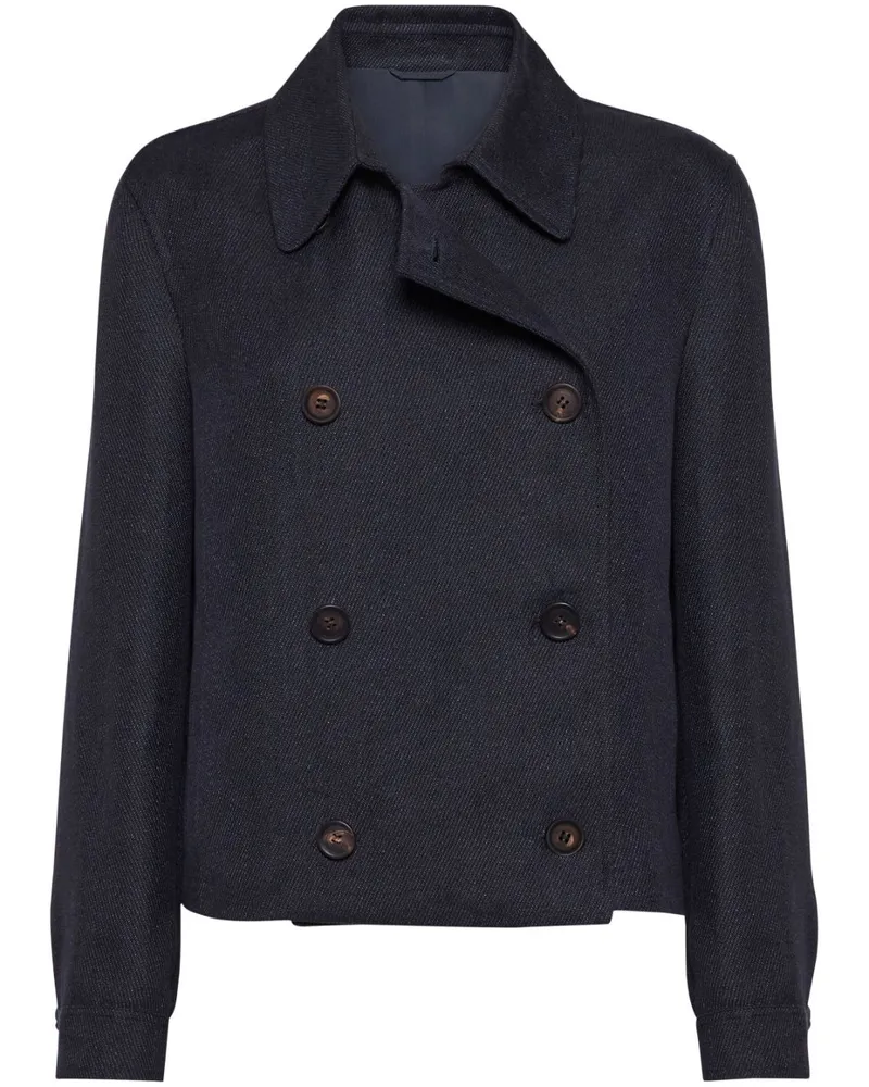 Brunello Cucinelli Cabanjacke mit Monili-Detail - Blau Blau