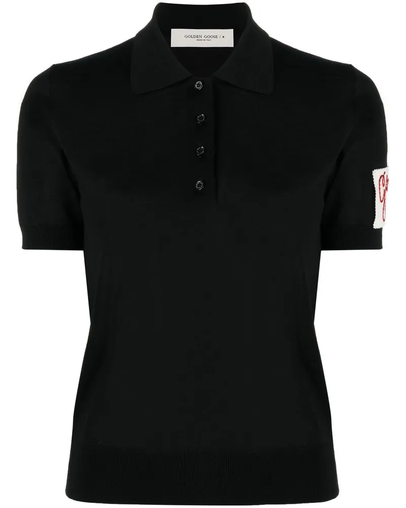 Golden Goose Poloshirt mit kurzen Ärmeln - Schwarz Schwarz
