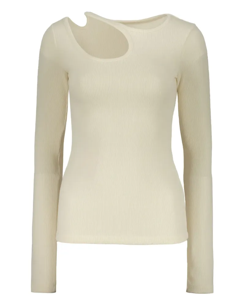 LOW CLASSIC Jersey-Top mit Cut-Outs - Nude Nude