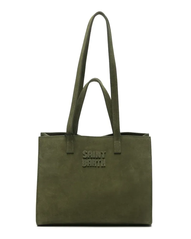 MC2 Saint Barth Mittelgroße Jour Tote Bag aus Wildleder - Grün Grün