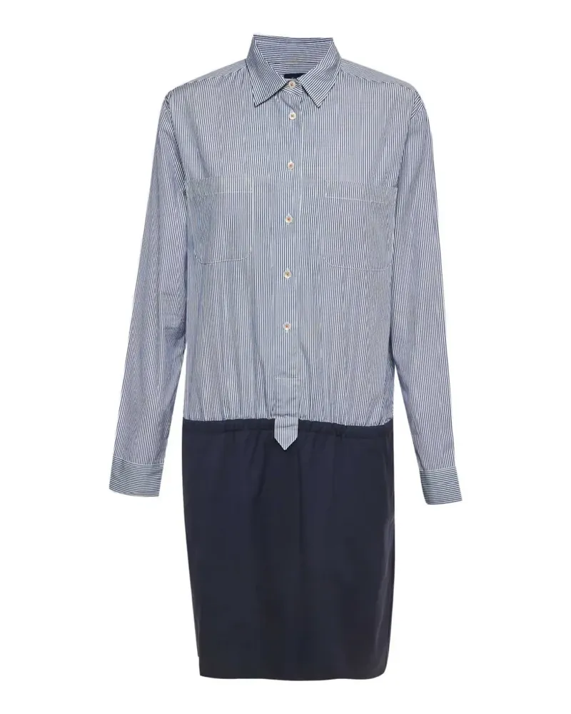 Façonnable Gestreiftes Hemdkleid - Blau Blau