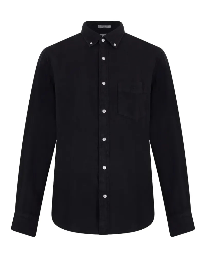 Gant long-sleeve linen shirt - Schwarz Schwarz