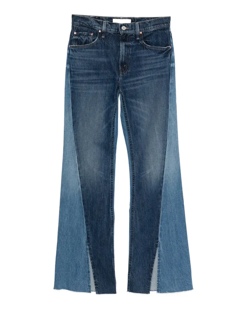 Mother The Bookie slit twist heel fray jeans - Blau Blau