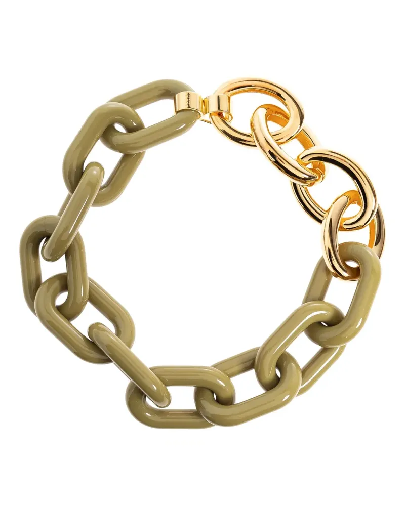 Marni chain-link resin necklace - Grün Grün