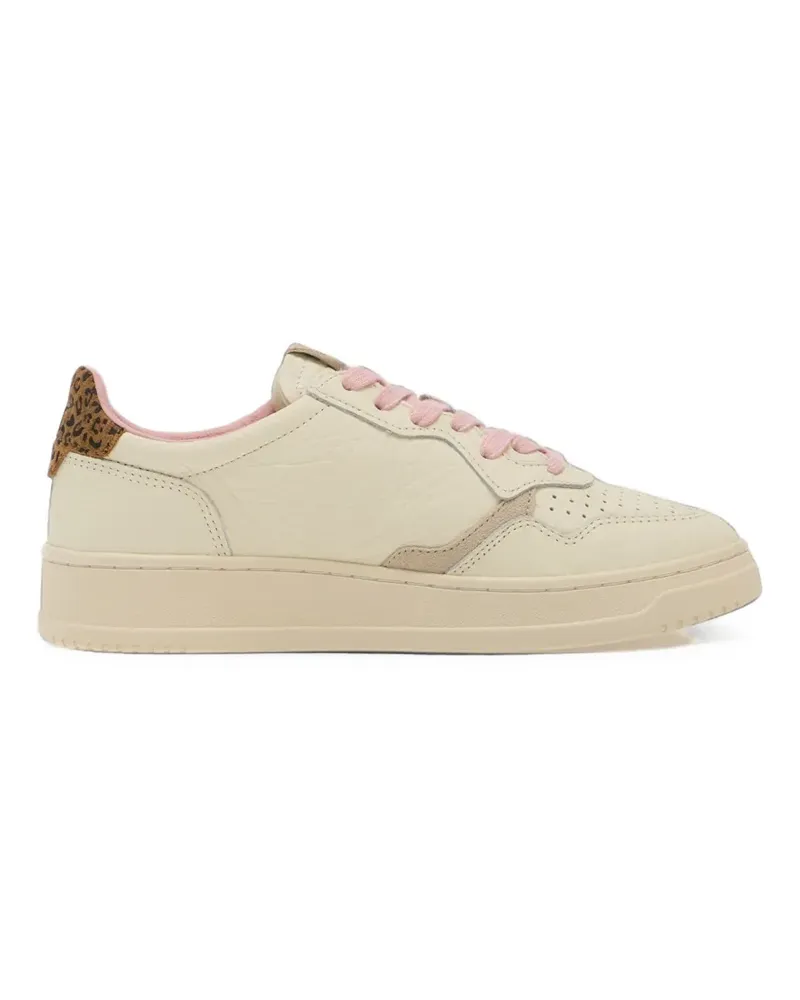 AUTRY Medalist Low Sneakers mit Leopardendetail - Nude Nude
