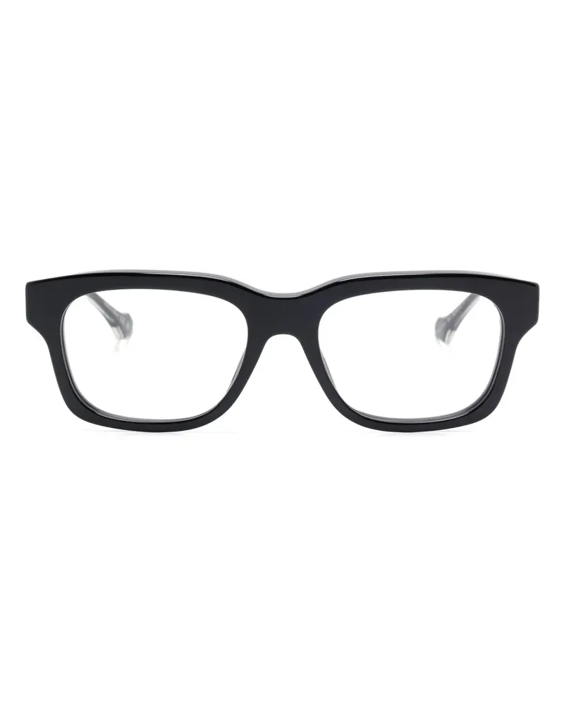 Gucci Brille mit eckigem Gestell - Schwarz Schwarz