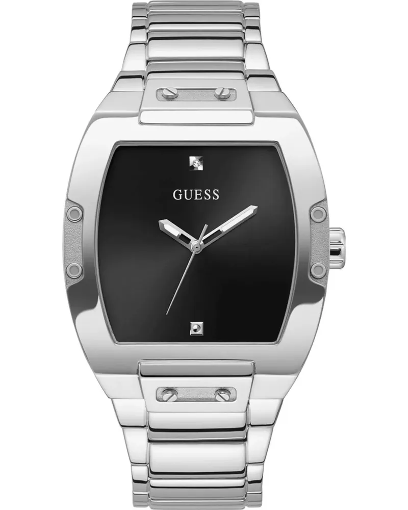 Guess Edelstahl 45mm - Schwarz Schwarz