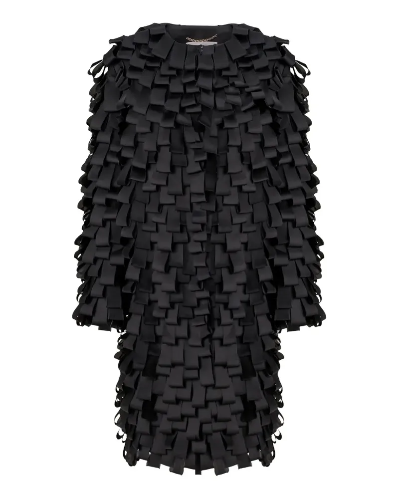 Carolina Herrera New York Organza-Mantel mit Schlaufenstickerei - Schwarz Schwarz