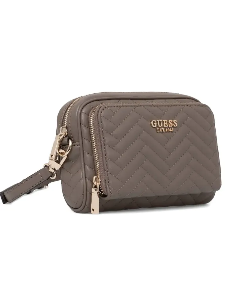 Guess Gesteppte Umhängetasche - Braun Braun