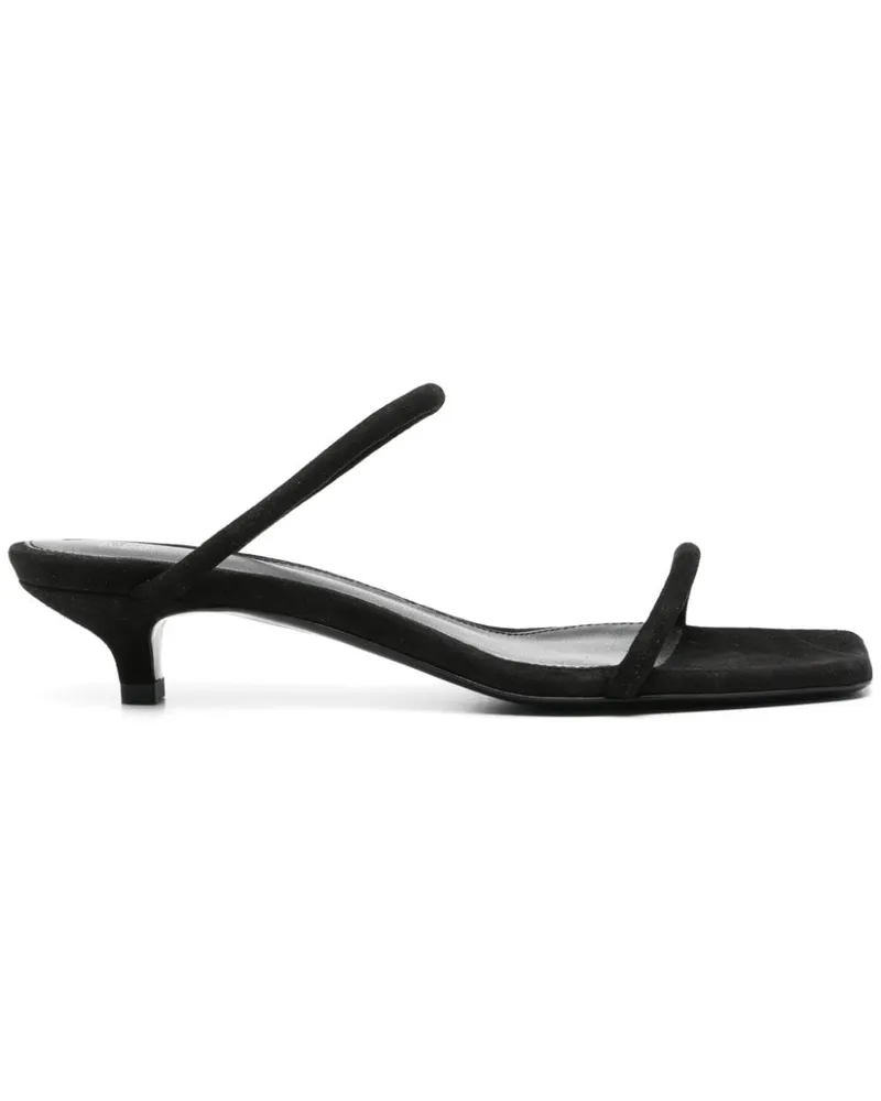 Totême Wildleder-Mules 50mm - Schwarz Schwarz