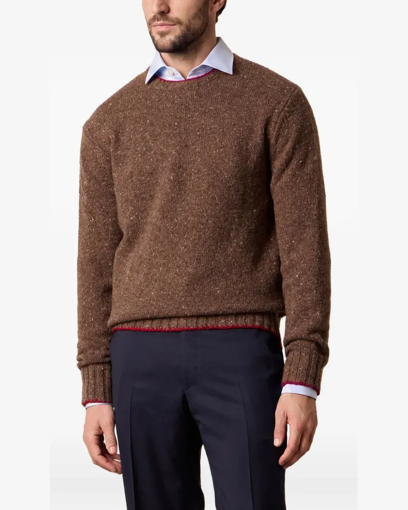 Brooks Brothers Donegal yarn crew-neck sweater - Braun Braun