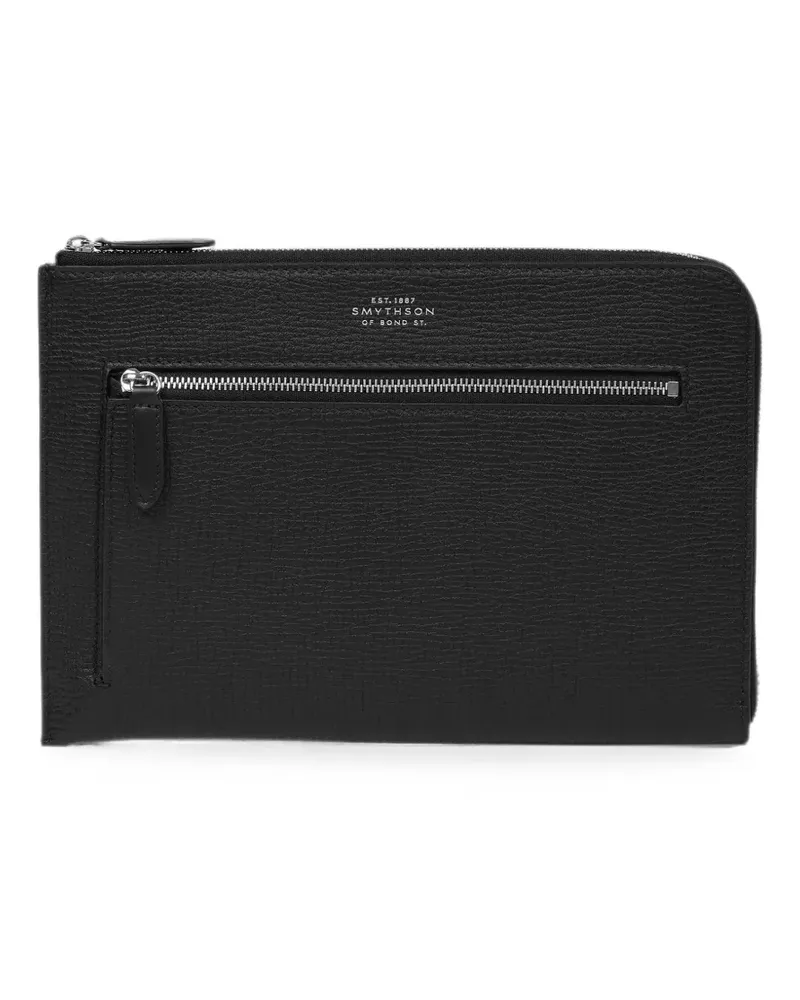 Smythson Ludlow Reisetasche aus Leder - Schwarz Schwarz