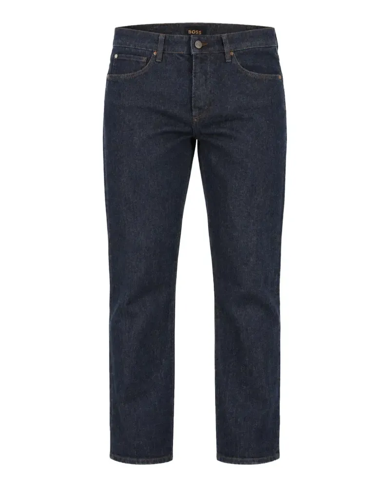 HUGO BOSS regular-fit jeans in raw stretch denim - Blau Blau