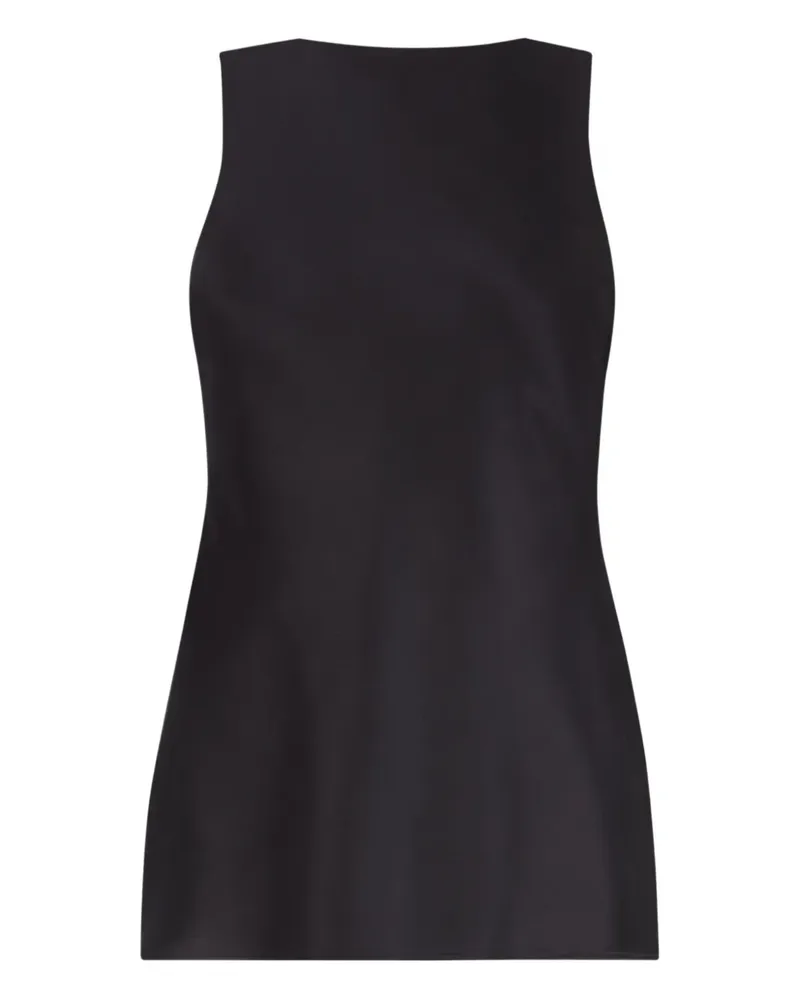 Nina Ricci Drapiertes Top aus Satin - Schwarz Schwarz