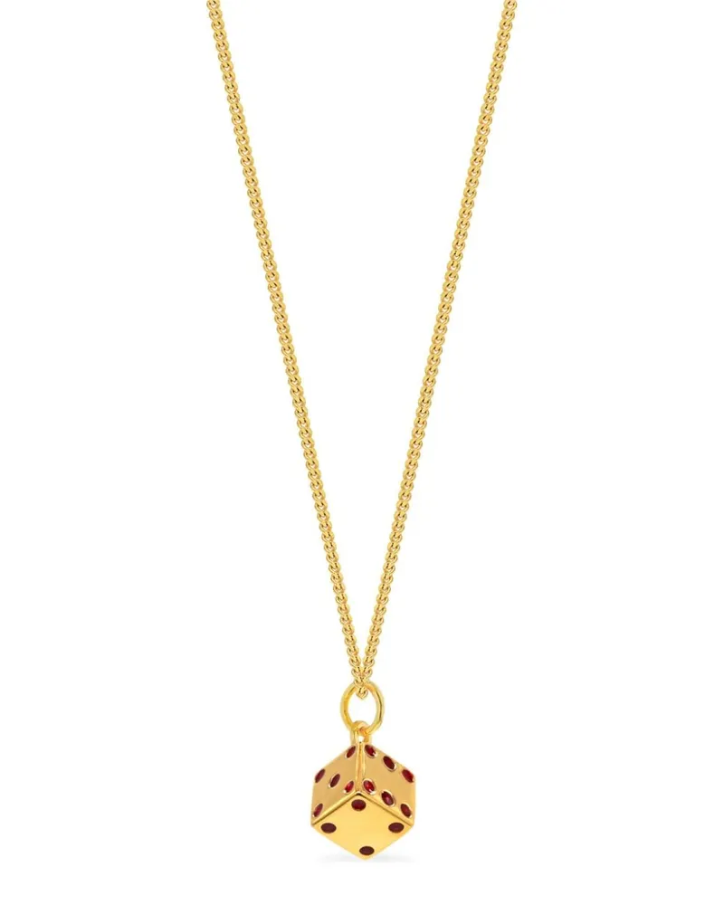 True Rocks Dice Halskette - Gold Gold