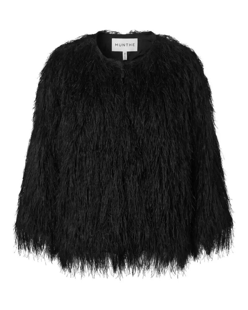 MUNTHE Cyanna faux-fur jacket - Schwarz Schwarz