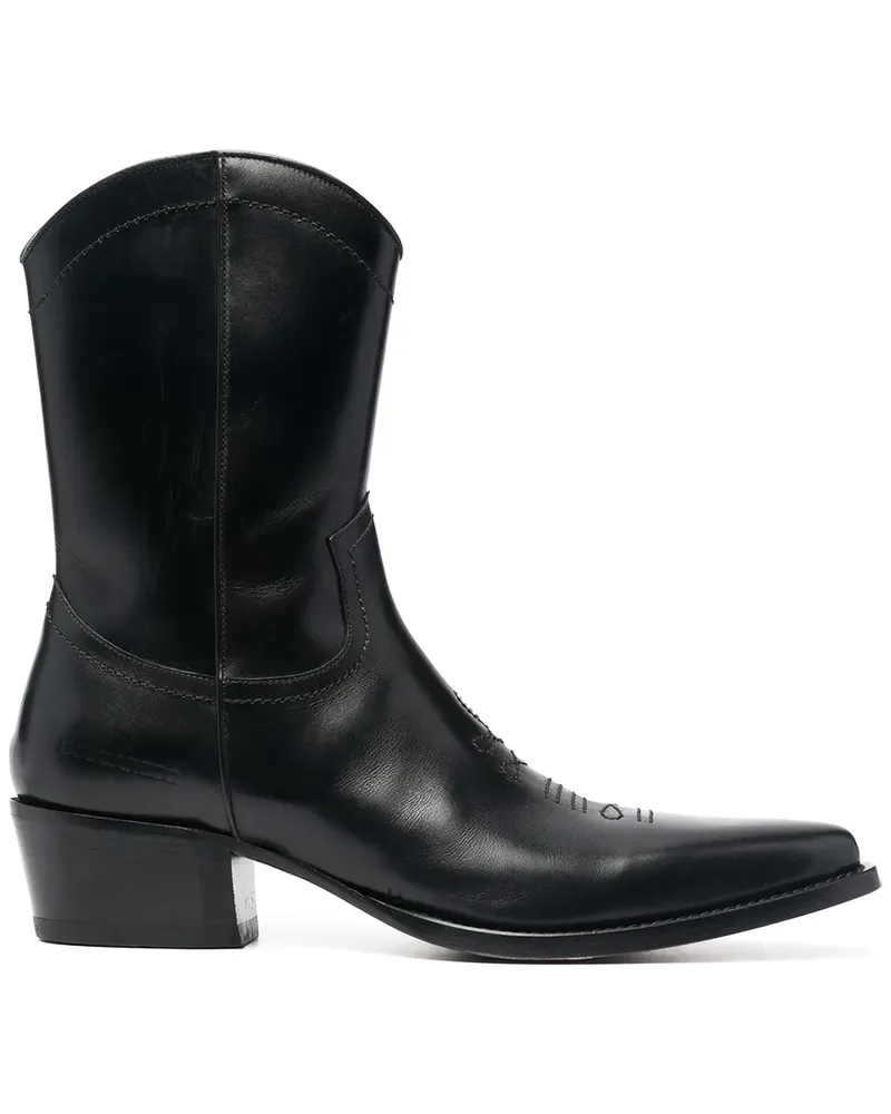 Dsquared2 Stiefel mit spitzer Kappe - Schwarz Schwarz