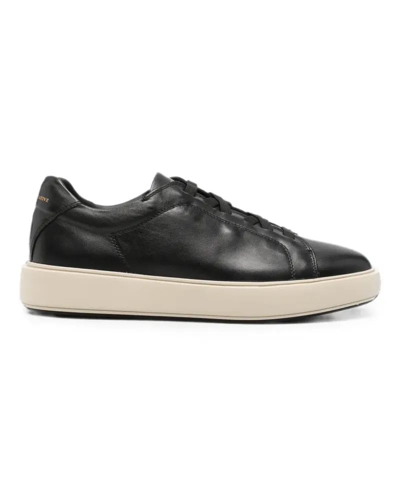 Officine Creative Italia Slouch leather sneakers - Schwarz Schwarz