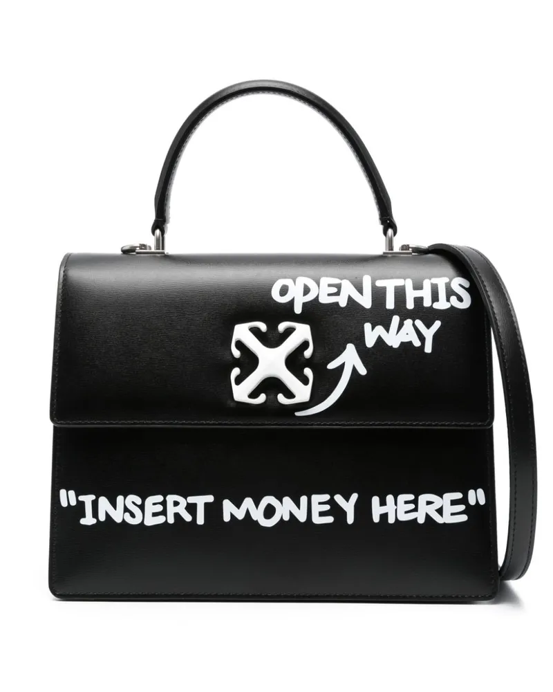 OFF-WHITE Jitney 1.4 Handtasche Schwarz