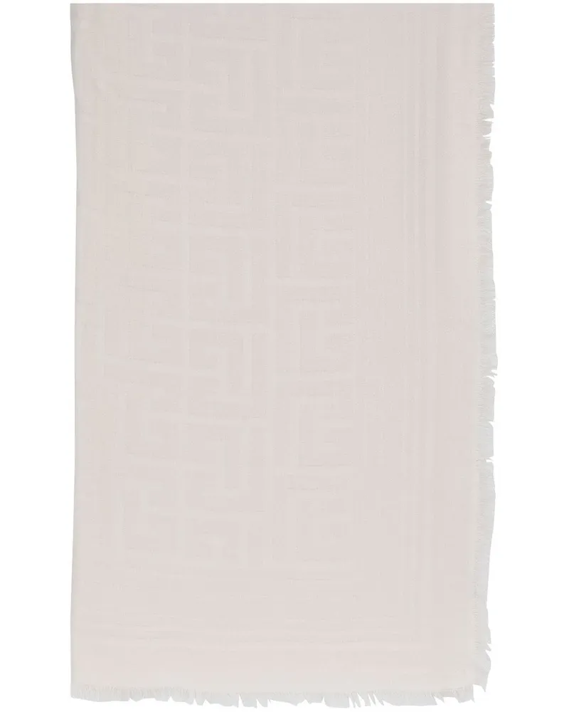 Balmain Schal mit Fransen - Nude Nude