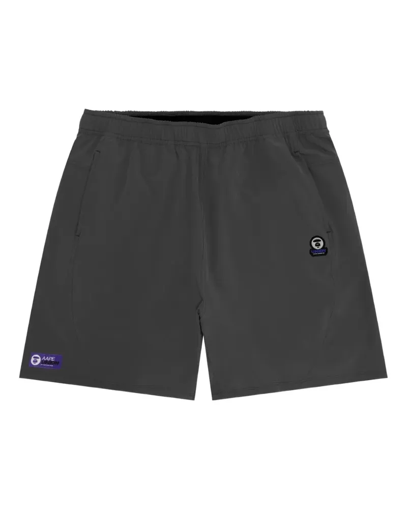 BAPE logo-print shorts - Grau Grau