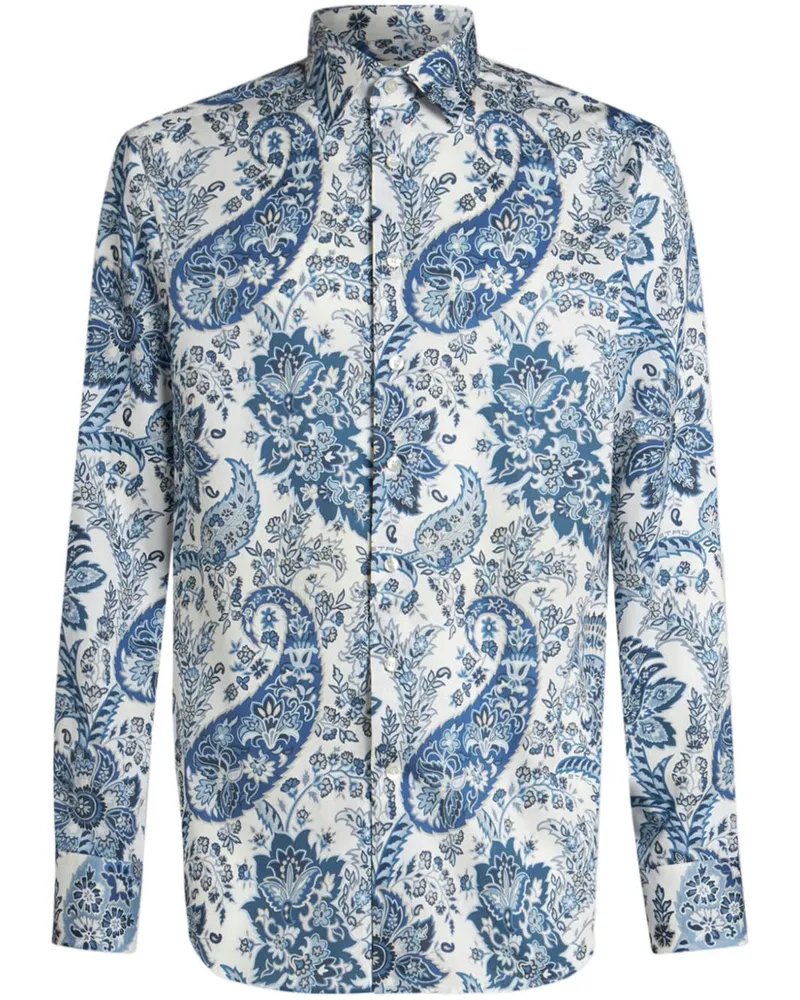 Etro Hemd mit Paisleymuster - Blau Blau