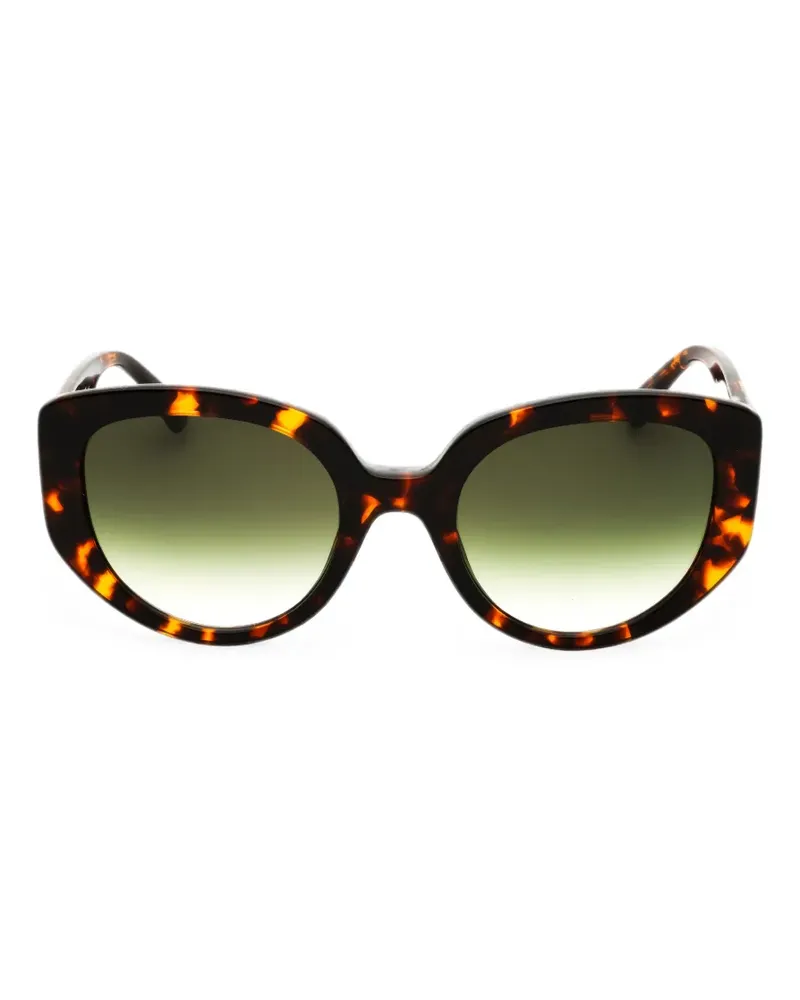 Moschino Cat-Eye-Sonnenbrille in Schildpattoptik - Braun Braun