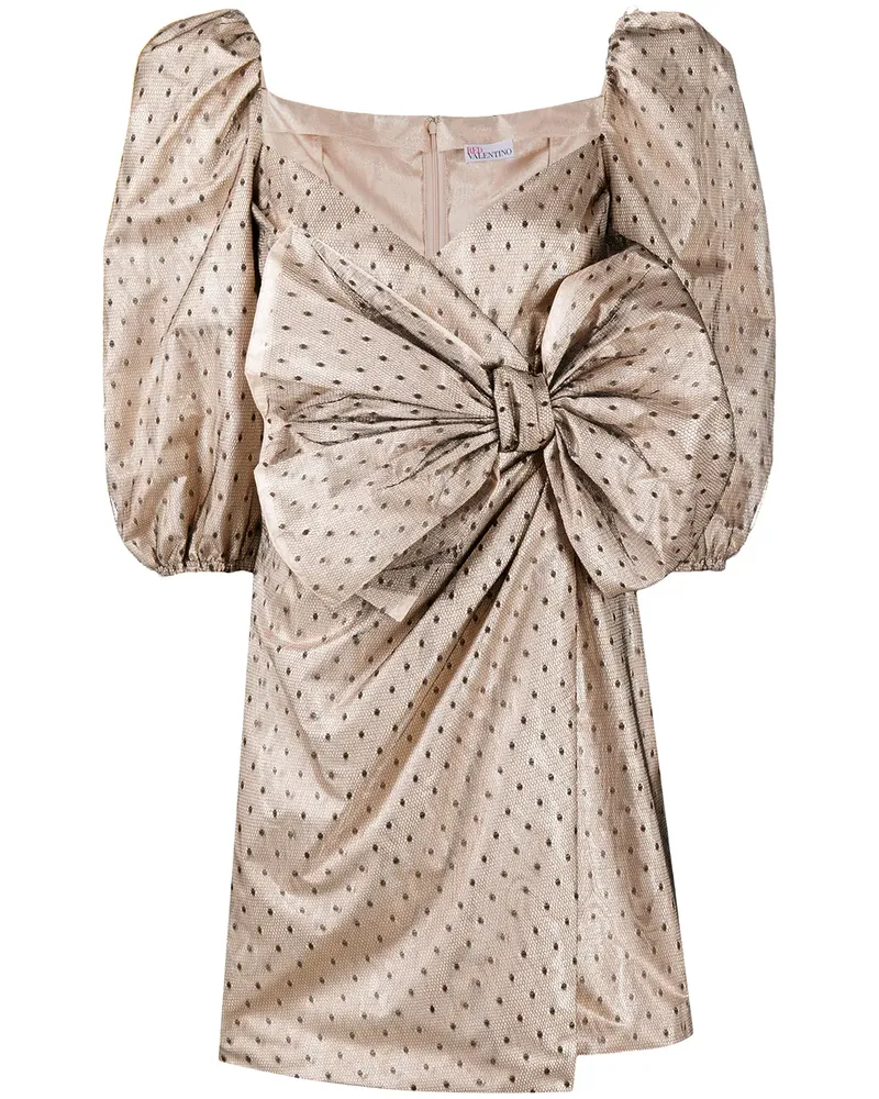 RED Valentino Kleid mit Schleife - Nude Nude