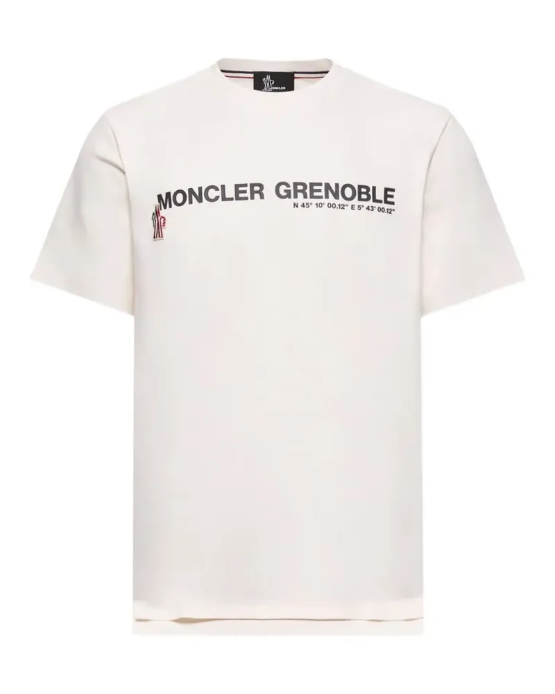 Moncler T-Shirt mit Print - Weiß Weiß