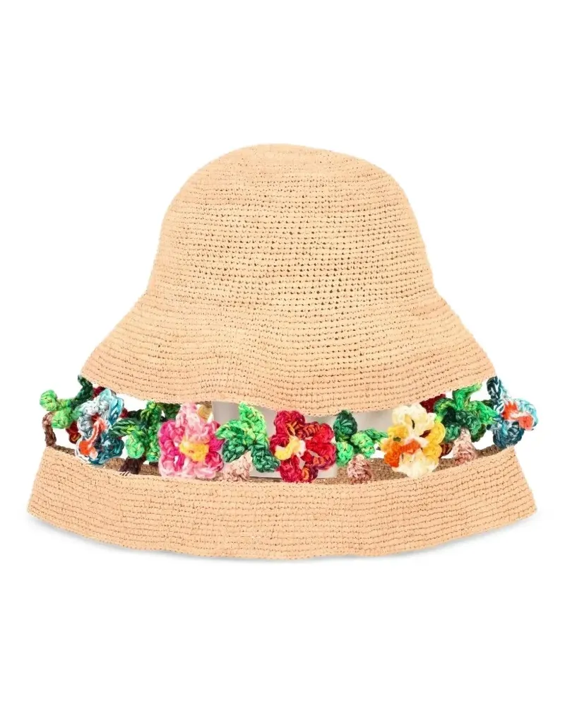 Alanui Sea Nomad Hut mit Blumenapplikation - Nude Nude