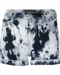 Philipp Plein Jeansshorts mit Bleached-Effekt Blau