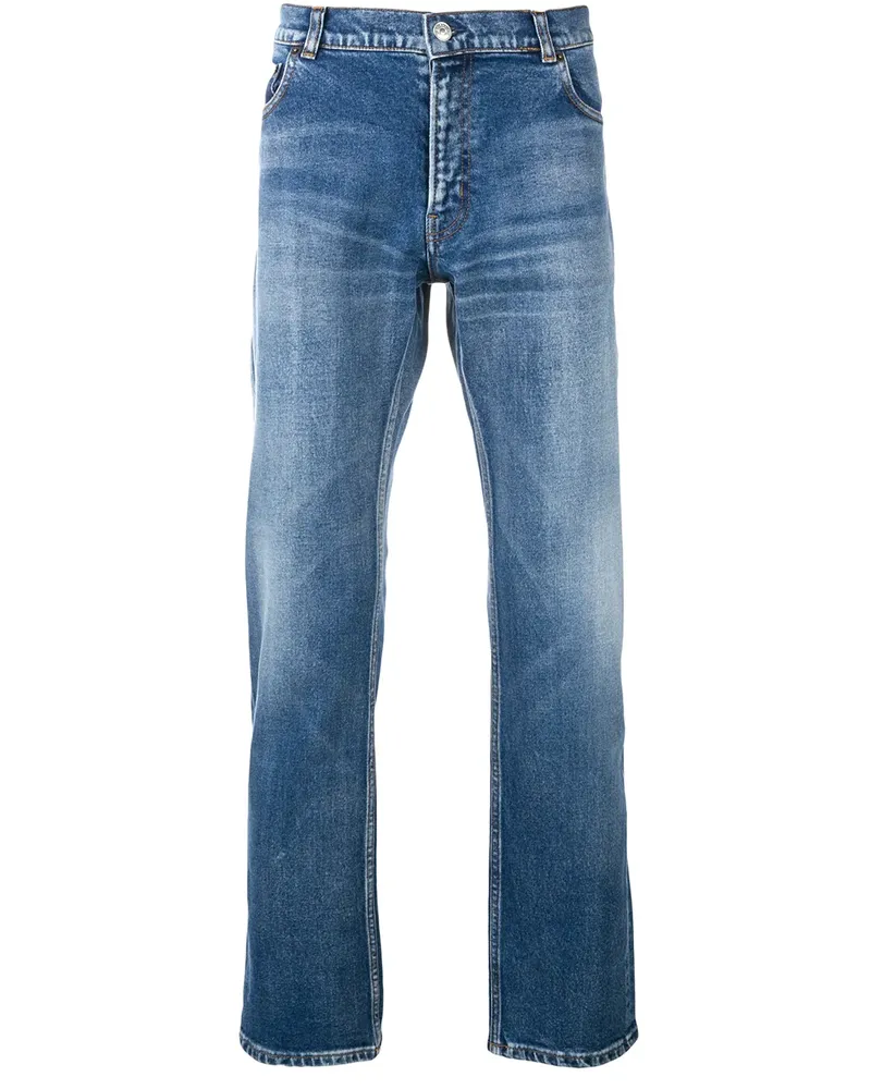 Balenciaga Schmale Jeans - Blau Blau
