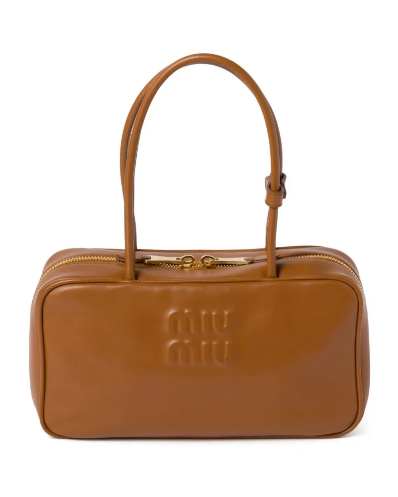 Miu Miu Beau Tote Bag - Braun Braun