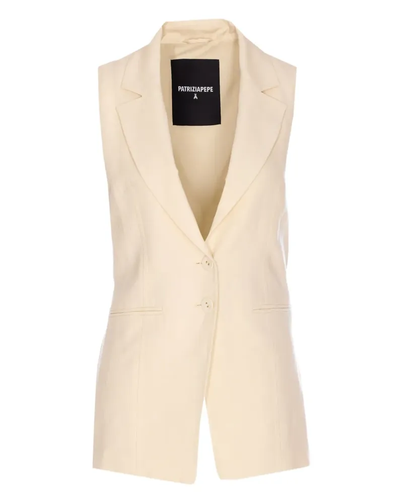 Patrizia Pepe Weste mit Cut-Out - Nude Nude