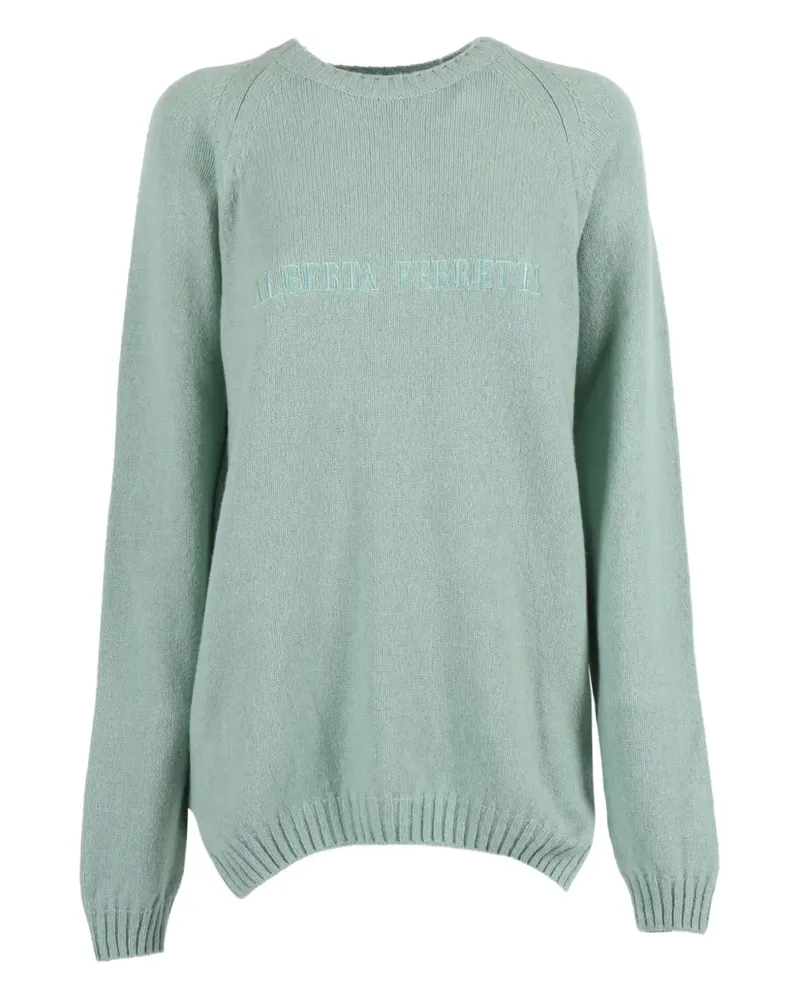 Alberta Ferretti embroidered sweater - Grün Grün