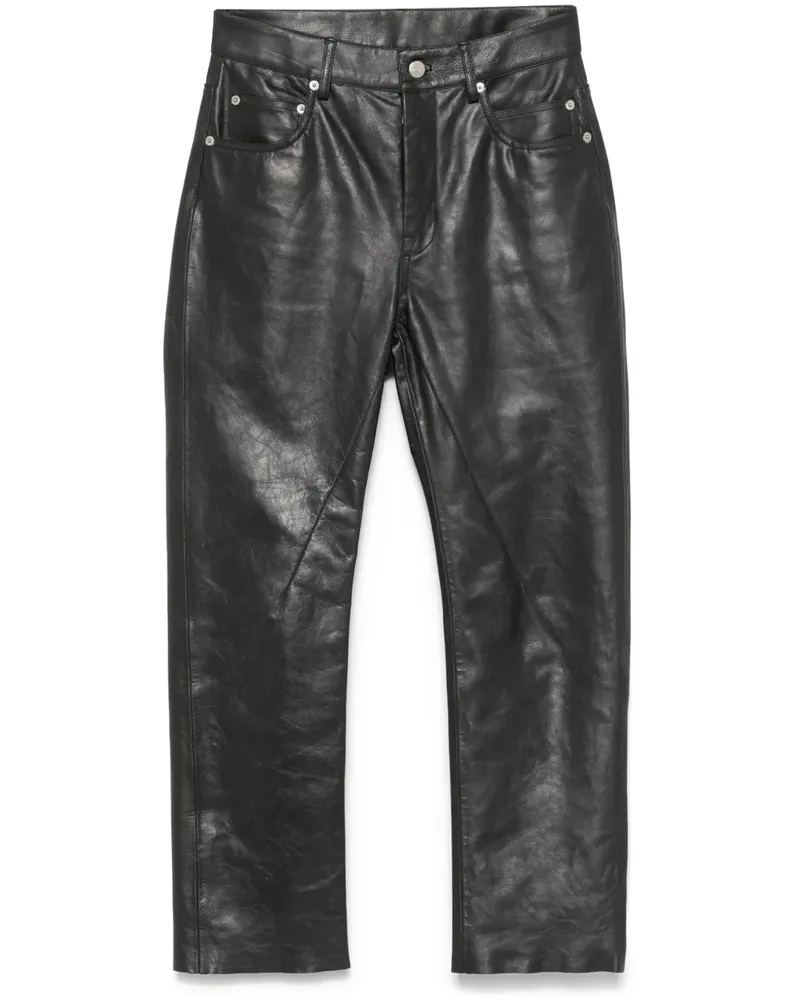 Rick Owens Detroit Cut Hose - Schwarz Schwarz