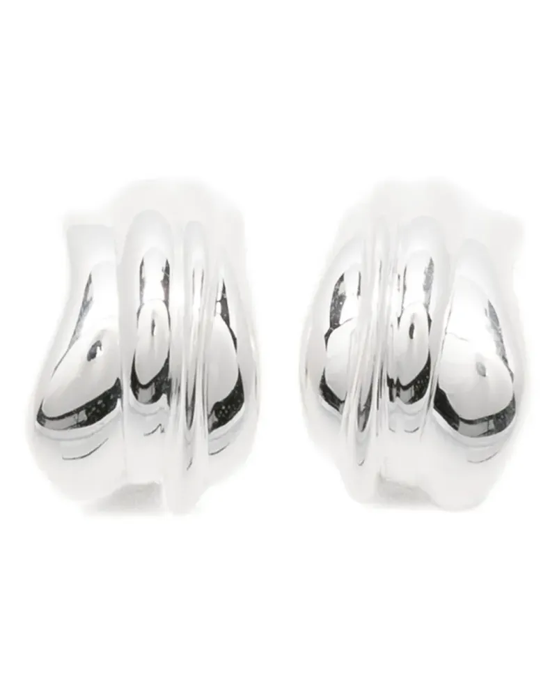 Completedworks curved earrings - Silber Silber