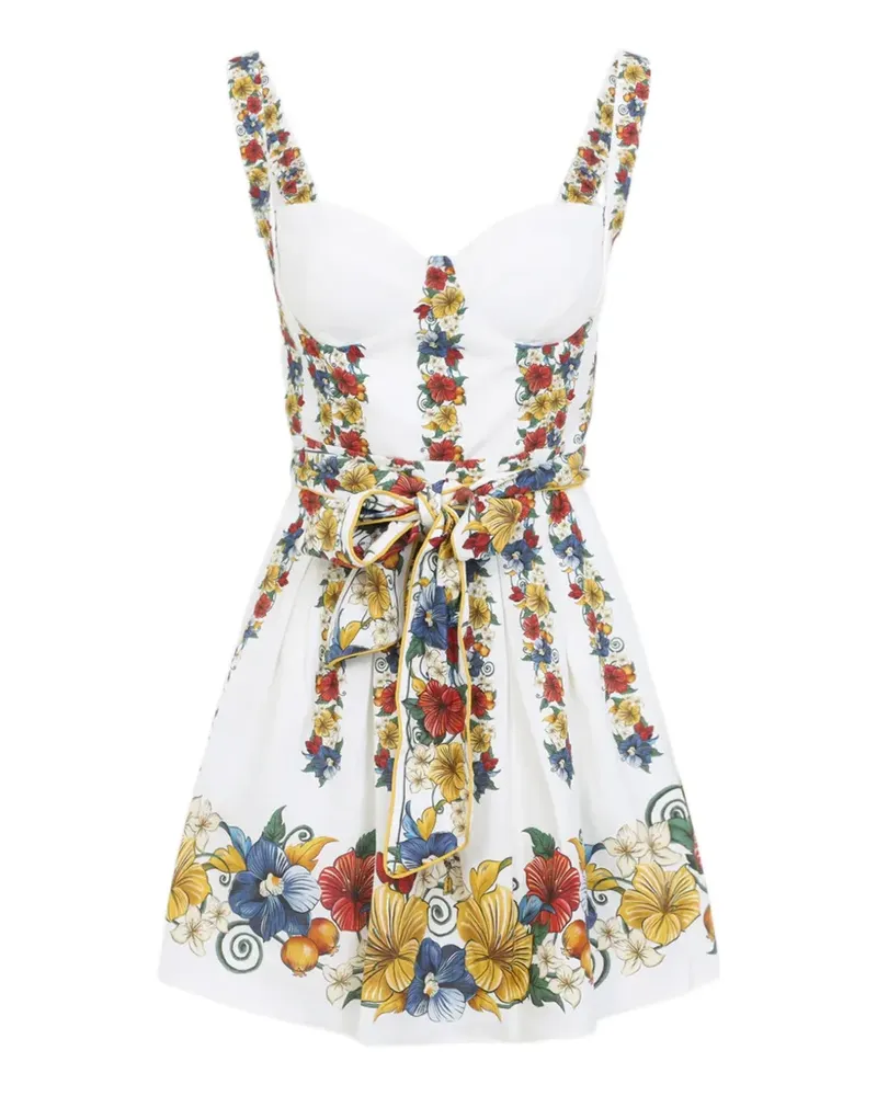 FARM Rio floral-print mini dress - Weiß Weiß
